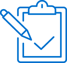 Survey with check symbol